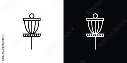 Disc golf icon In Trendy Design Vector Eps 10