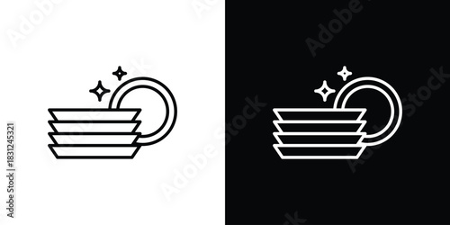 Dishes icon In Trendy Design Vector Eps 10