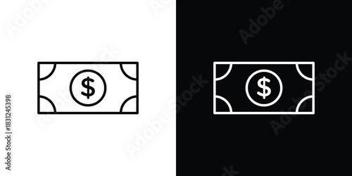 Dollar icon In Trendy Design Vector Eps 10