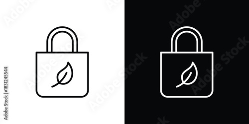 Eco bag icon In Trendy Design Vector Eps 10