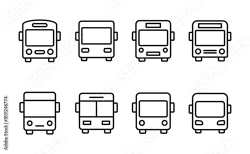 Bus icon vector. bus sign and symbol