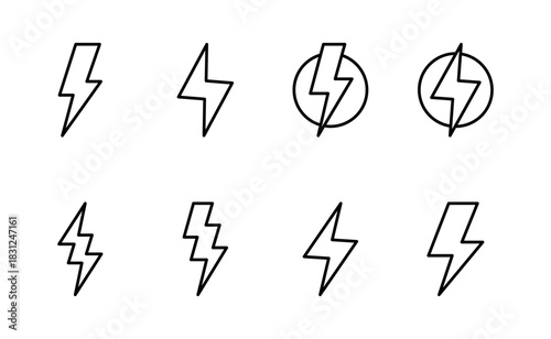 Lightning icon vector. electric sign and symbol. power icon. energy sign