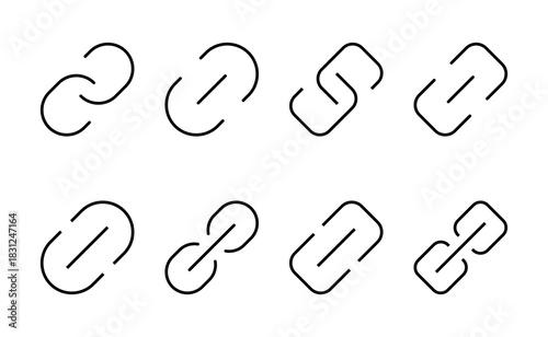 Link icon vector. Hyperlink chain sign and symbol