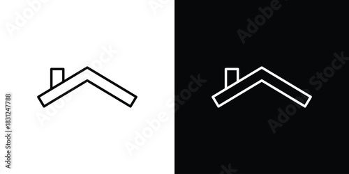 Home roof icon In Trendy Design Vector Eps 10