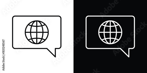 Language icon In Trendy Design Vector Eps 10