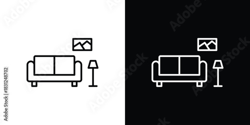 Living room icon In Trendy Design Vector Eps 10