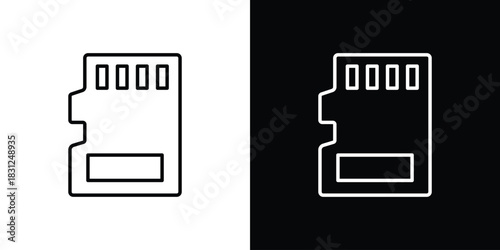 Memory card icon In Trendy Design Vector Eps 10
