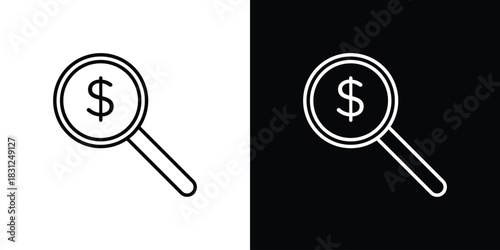 Money finder icon In Trendy Design Vector Eps 10