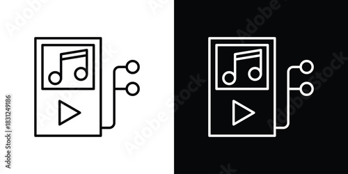 Mp3 Player icon In Trendy Design Vector Eps 10
