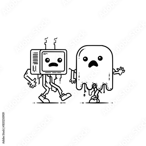 Boo hoo i have to work too even when i am a ghost chilling and coding on my laptop in the afterlife now