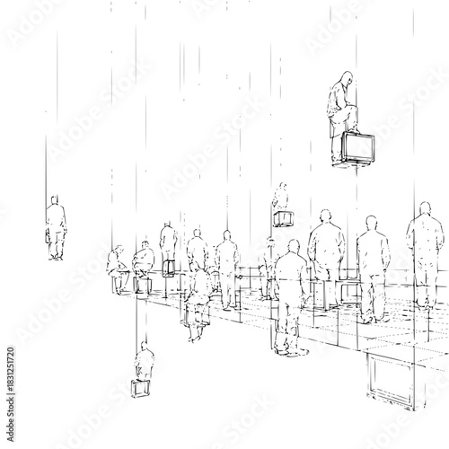 Are we all just living in our own little boxes a surreal exploration of modern isolation and connection