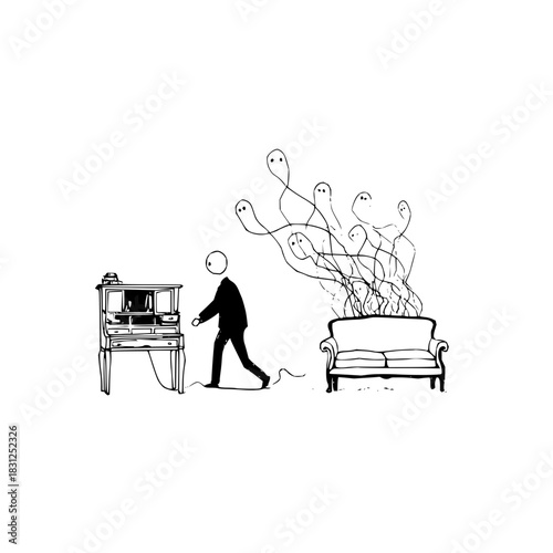 Boo crew chilling on the couch! who knew ghosts had such great taste in furniture? share if you love spooky season!