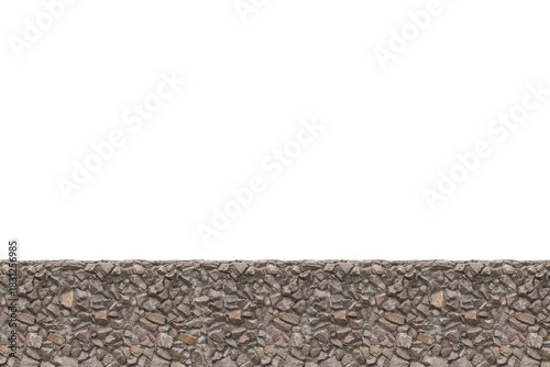 Granite rubble stone wall texture.