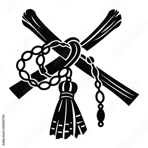 Witchcraft Cleansing Tools Vector Icon Set