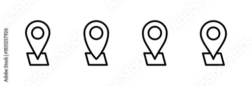 Address icon vector illustration. home location sign and symbol. pinpoint