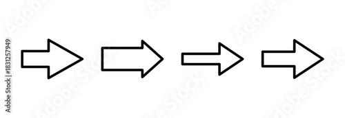 Arrow icon vector illustration. Arrow sign and symbol for web design.