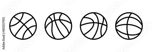 Basketball icon vector illustration. Basketball ball sign and symbol