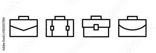 Briefcase icon vector illustration. suitcase sign and symbol. luggage symbol.