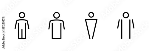 Man icon vector illustration. male sign and symbol. human symbol