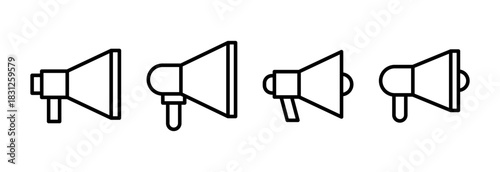 Megaphone icon vector illustration. Loudspeaker sign and symbol