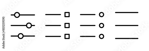 Menu Icon vector illustration. web menu sign and symbol. hamburger menu symbol