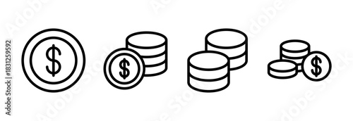 Money icon vector illustration. Money sign and symbol