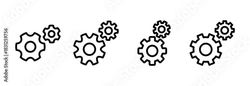 setting Icon vector illustration. Cog settings sign and symbol. Gear Sign