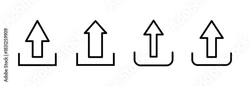 Upload icon vector illustration. load data sign and symbol