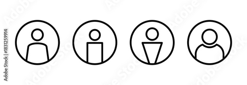 User Icon vector illustration. person sign and symbol. people icon.