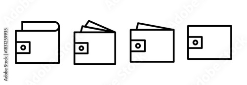 Wallet icon vector illustration. wallet sign and symbol