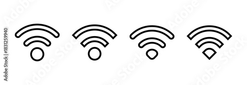 Wifi icon vector illustration. signal sign and symbol. Wireless  icon