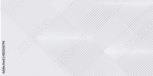White luxury background with grey shadow diagonal stripes. Light elegant dynamic abstract BG. Trendy geometric neumorphism. Universal minimal 3d sale modern backdrop.