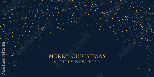 Luxury Christmas banner.  Elegant winter holiday vector design.