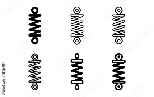 Diverse spring stylizations in various graphic design styles