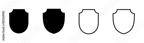 Shield icon set. Protection icon vector. Security vector icon