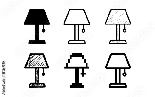 Diverse lamp designs in various artistic styles and concepts for creative inspiration
