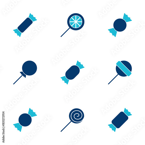 Candy icon vector isolated on white background. Candy vector icon