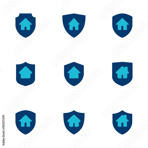 Home insurance icon vector isolated on white background. home protection icon