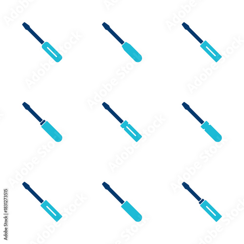 Screwdriver icon vector isolated on white background. Screwdriver vector icon