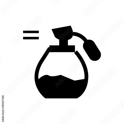perfume bottle glyph icon illustration vector
