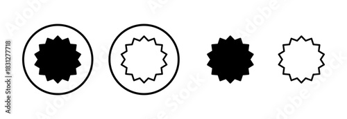 Badge icon logo design. Awards icon vector. Achieve sign and symbols. Stamp