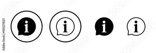 Information sign icon logo design. about us sign and symbol. question mark icon