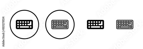 Keyboard icon logo design. keyboard sign and symbol