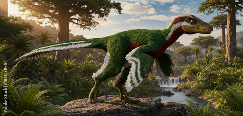 Acheroraptor temertyorum, a dromaeosaurid theropod dinosaur (raptor-like) that lived during the Late Cretaceous