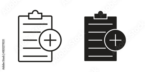 Prescription icon for your website design, logo, app, UI. EPS10