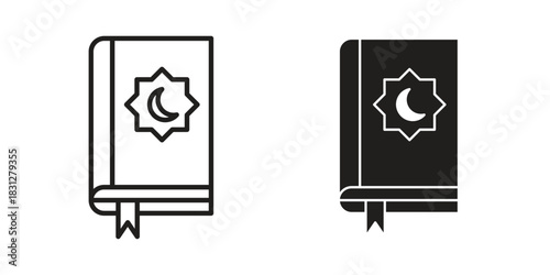 Quran book icon for your website design, logo, app, UI. EPS10
