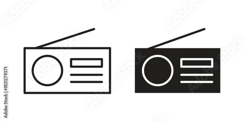 Radio icon for your website design, logo, app, UI. EPS10