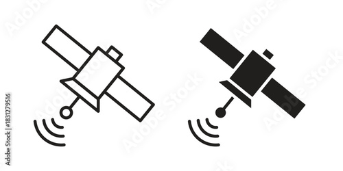 Satellite icon for your website design, logo, app, UI. EPS10