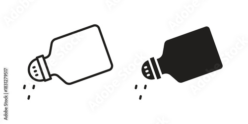 Salt shaker icon for your website design, logo, app, UI. EPS10