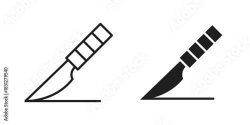 Scalpel path icon for your website design, logo, app, UI. EPS10